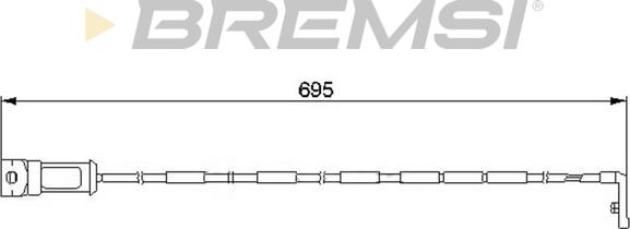 Bremsi WI0527 - Contatto segnalazione, Usura past. freno / mat. d'attrito autozon.pro