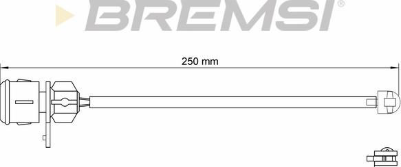 Bremsi WI0574 - Contatto segnalazione, Usura past. freno / mat. d'attrito autozon.pro