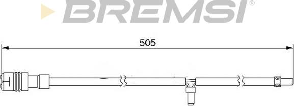 Bremsi WI0576 - Contatto segnalazione, Usura past. freno / mat. d'attrito autozon.pro