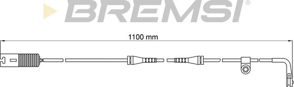 Bremsi WI0578 - Contatto segnalazione, Usura past. freno / mat. d'attrito autozon.pro