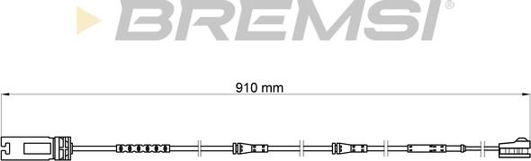 Bremsi WI0698 - Contatto segnalazione, Usura past. freno / mat. d'attrito autozon.pro