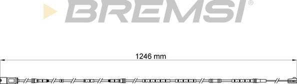 Bremsi WI0697 - Contatto segnalazione, Usura past. freno / mat. d'attrito autozon.pro