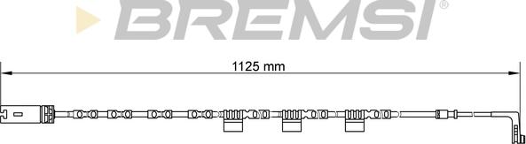 Bremsi WI0646 - Contatto segnalazione, Usura past. freno / mat. d'attrito autozon.pro