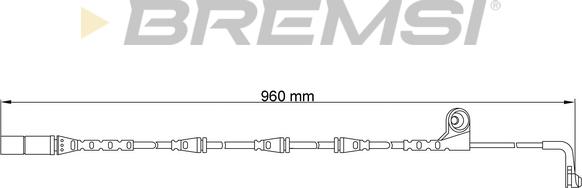 Bremsi WI0640 - Contatto segnalazione, Usura past. freno / mat. d'attrito autozon.pro