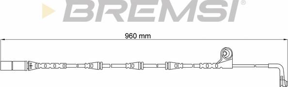 Bremsi WI0641 - Contatto segnalazione, Usura past. freno / mat. d'attrito autozon.pro