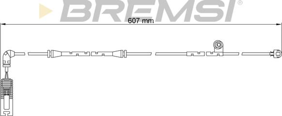 Bremsi WI0650 - Contatto segnalazione, Usura past. freno / mat. d'attrito autozon.pro