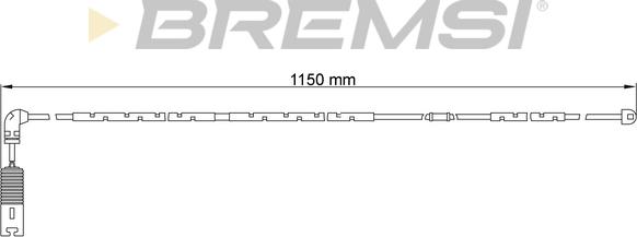 Bremsi WI0651 - Contatto segnalazione, Usura past. freno / mat. d'attrito autozon.pro