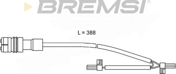 Bremsi WI0658 - Contatto segnalazione, Usura past. freno / mat. d'attrito autozon.pro