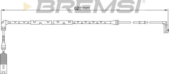 Bremsi WI0652 - Contatto segnalazione, Usura past. freno / mat. d'attrito autozon.pro