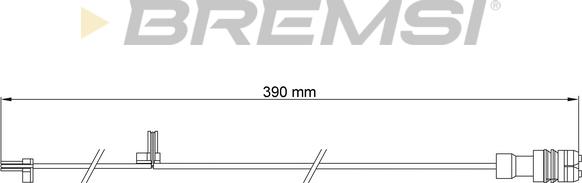 Bremsi WI0664 - Contatto segnalazione, Usura past. freno / mat. d'attrito autozon.pro