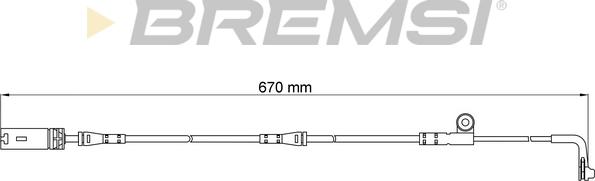 Bremsi WI0602 - Contatto segnalazione, Usura past. freno / mat. d'attrito autozon.pro