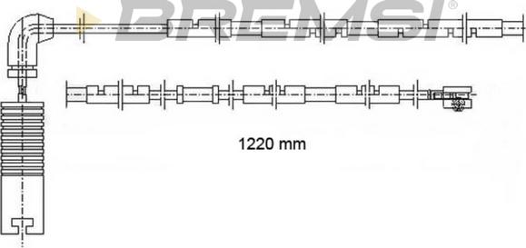 Bremsi WI0616 - Contatto segnalazione, Usura past. freno / mat. d'attrito autozon.pro