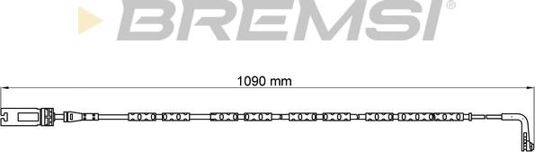 Bremsi WI0613 - Contatto segnalazione, Usura past. freno / mat. d'attrito autozon.pro