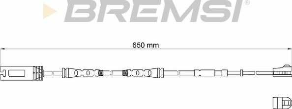 Bremsi WI0689 - Contatto segnalazione, Usura past. freno / mat. d'attrito autozon.pro