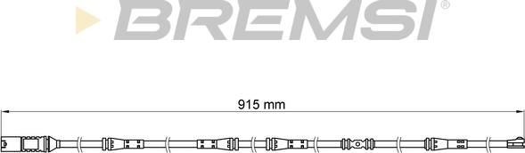 Bremsi WI0685 - Contatto segnalazione, Usura past. freno / mat. d'attrito autozon.pro