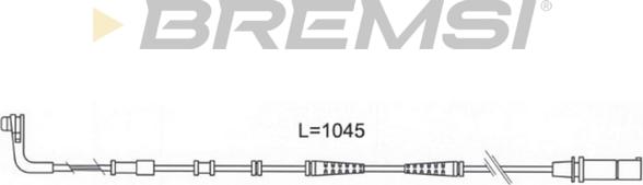 Bremsi WI0683 - Contatto segnalazione, Usura past. freno / mat. d'attrito autozon.pro