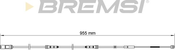 Bremsi WI0687 - Contatto segnalazione, Usura past. freno / mat. d'attrito autozon.pro