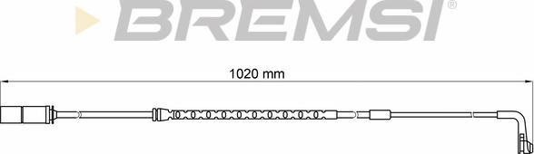 Bremsi WI0639 - Contatto segnalazione, Usura past. freno / mat. d'attrito autozon.pro