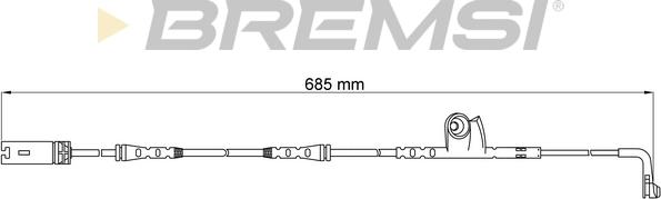 Bremsi WI0637 - Contatto segnalazione, Usura past. freno / mat. d'attrito autozon.pro