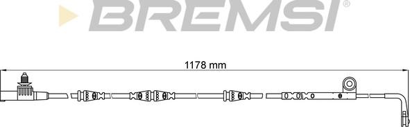 Bremsi WI0629 - Contatto segnalazione, Usura past. freno / mat. d'attrito autozon.pro