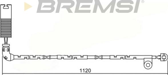 Bremsi WI0621 - Contatto segnalazione, Usura past. freno / mat. d'attrito autozon.pro