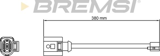 Bremsi WI0810 - Contatto segnalazione, Usura past. freno / mat. d'attrito autozon.pro