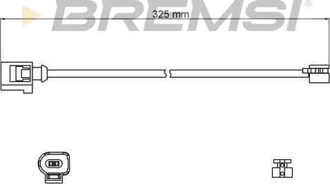 Bremsi WI0817 - Contatto segnalazione, Usura past. freno / mat. d'attrito autozon.pro