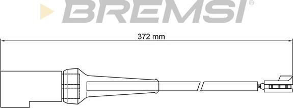 Bremsi WI0799 - Contatto segnalazione, Usura past. freno / mat. d'attrito autozon.pro