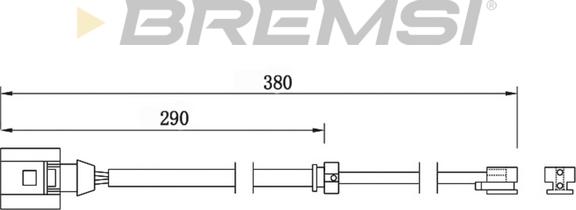 Bremsi WI0747 - Contatto segnalazione, Usura past. freno / mat. d'attrito autozon.pro