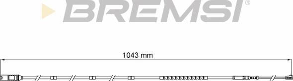 Bremsi WI0752 - Contatto segnalazione, Usura past. freno / mat. d'attrito autozon.pro