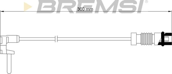 Bremsi WI0760 - Contatto segnalazione, Usura past. freno / mat. d'attrito autozon.pro