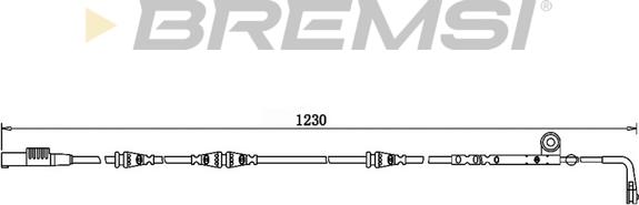 Bremsi WI0763 - Contatto segnalazione, Usura past. freno / mat. d'attrito autozon.pro