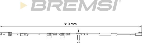 Bremsi WI0700 - Contatto segnalazione, Usura past. freno / mat. d'attrito autozon.pro