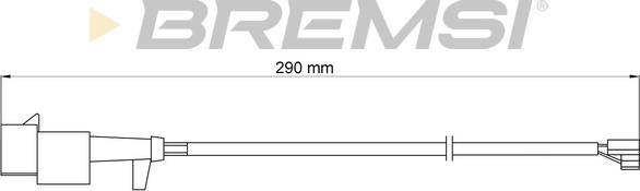 Bremsi WI0715 - Contatto segnalazione, Usura past. freno / mat. d'attrito autozon.pro