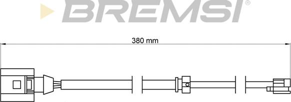 Bremsi WI0712 - Contatto segnalazione, Usura past. freno / mat. d'attrito autozon.pro