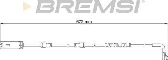 Bremsi WI0717 - Contatto segnalazione, Usura past. freno / mat. d'attrito autozon.pro