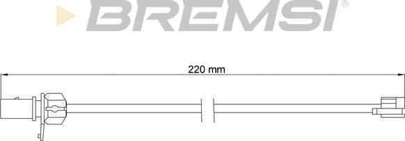 Bremsi WI0780 - Contatto segnalazione, Usura past. freno / mat. d'attrito autozon.pro