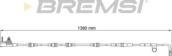 Bremsi WI0783 - Contatto segnalazione, Usura past. freno / mat. d'attrito autozon.pro