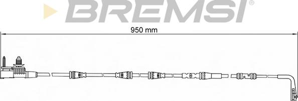 Bremsi WI0782 - Contatto segnalazione, Usura past. freno / mat. d'attrito autozon.pro