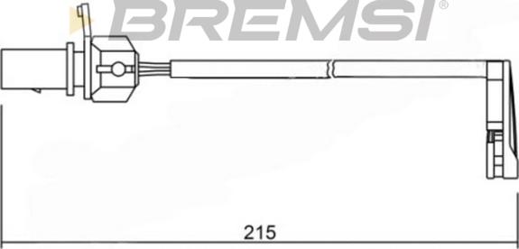 Bremsi WI0734 - Contatto segnalazione, Usura past. freno / mat. d'attrito autozon.pro