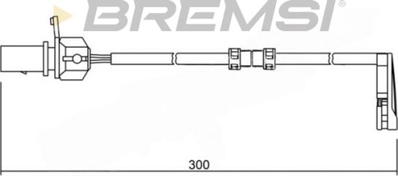 Bremsi WI0733 - Contatto segnalazione, Usura past. freno / mat. d'attrito autozon.pro