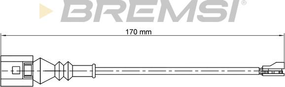 Bremsi WI0771 - Contatto segnalazione, Usura past. freno / mat. d'attrito autozon.pro