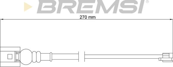 Bremsi WI0773 - Contatto segnalazione, Usura past. freno / mat. d'attrito autozon.pro