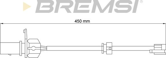 Bremsi WI0777 - Contatto segnalazione, Usura past. freno / mat. d'attrito autozon.pro