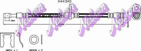 Brovex-Nelson H4434Q - Flessibile del freno autozon.pro