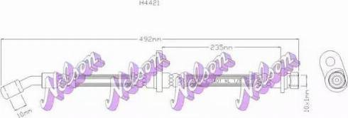 Brovex-Nelson H4421 - Flessibile del freno autozon.pro