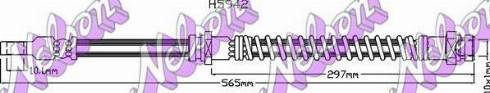 Brovex-Nelson H5942 - Flessibile del freno autozon.pro