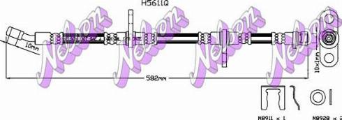 Brovex-Nelson H5611Q - Flessibile del freno autozon.pro