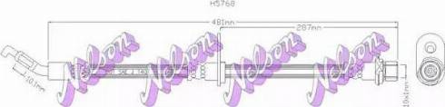 Brovex-Nelson H5768 - Flessibile del freno autozon.pro