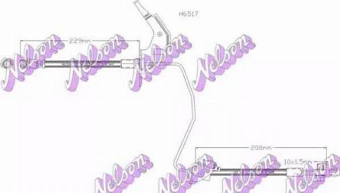 Brovex-Nelson H6517 - Flessibile del freno autozon.pro